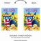 Custom Decor 18.0 Inch Beach Pails Garden Flag Patriotic Garden Flag , Fade Resistant Garden Sea Shells Patriotic Double-Sided